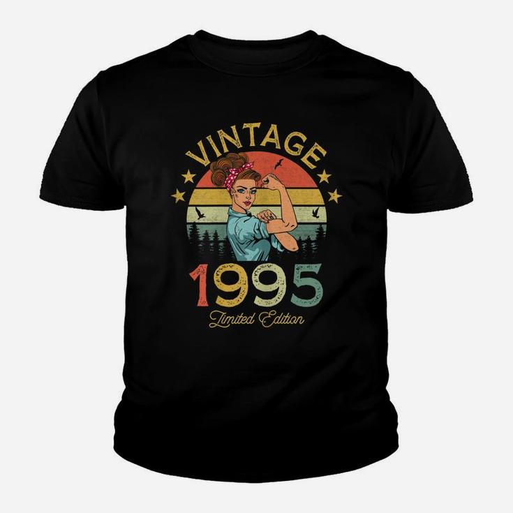 Womens Vintage 1995 Made In 1995 27 Year Old Birthday 27Th Birthday Youth T-shirt