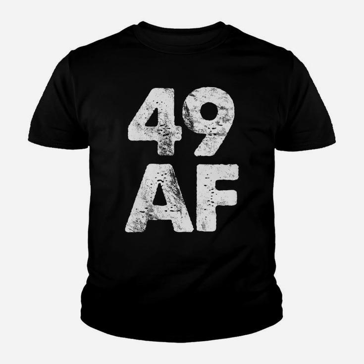 Womens Vintage 49 Af Made In 1972 Funny 49Th Birthday Youth T-shirt