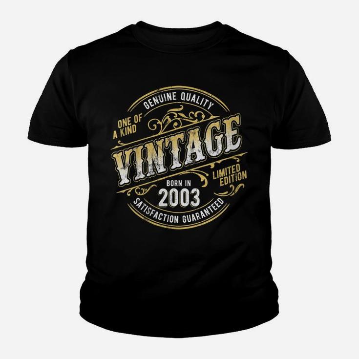 Womens Vintage Living Legend Made In 2003 Classic 18Th Birthday Youth T-shirt