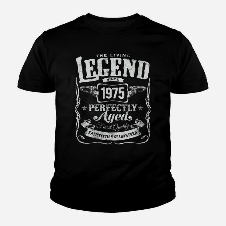 Womens Vintage Made In 1975 Living Legend 46Th Birthday Youth T-shirt