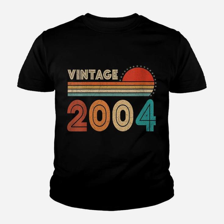 Womens Vintage Made In 2004 Retro 18 Years Old 18Th Birthday Gift Youth T-shirt