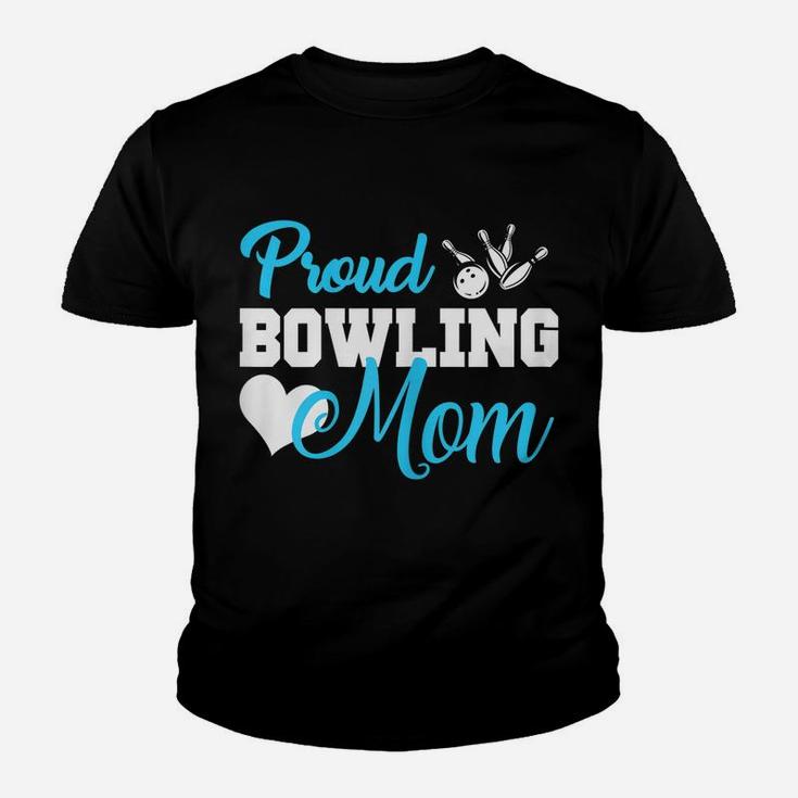 Womens Women Bowling Mom Shirts Proud Bowling Mom Gift Youth T-shirt