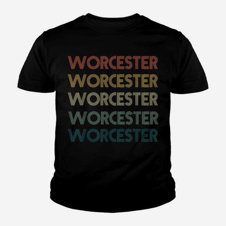 Worcester Massachusetts Pride Vintage State Ma Retro 70S Youth T-shirt