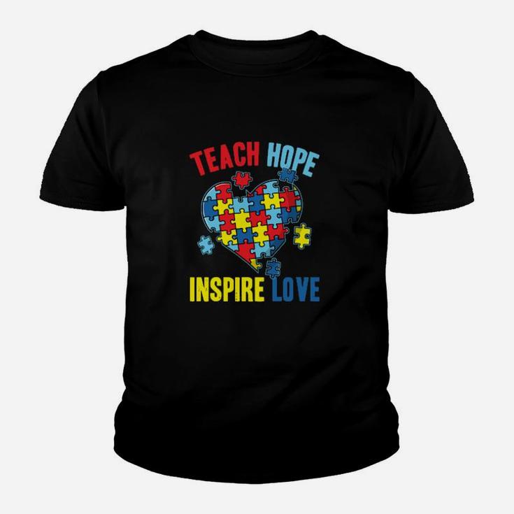 World Autism Awareness Cute Puzzle Piece Teacher Youth T-shirt