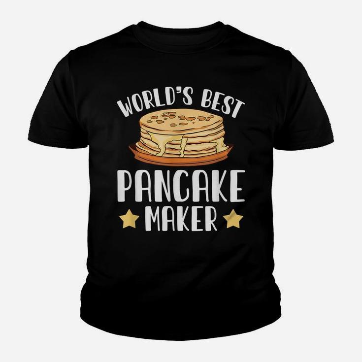 World's Best Making Pancake Makers Food Pun Humor Gift Youth T-shirt