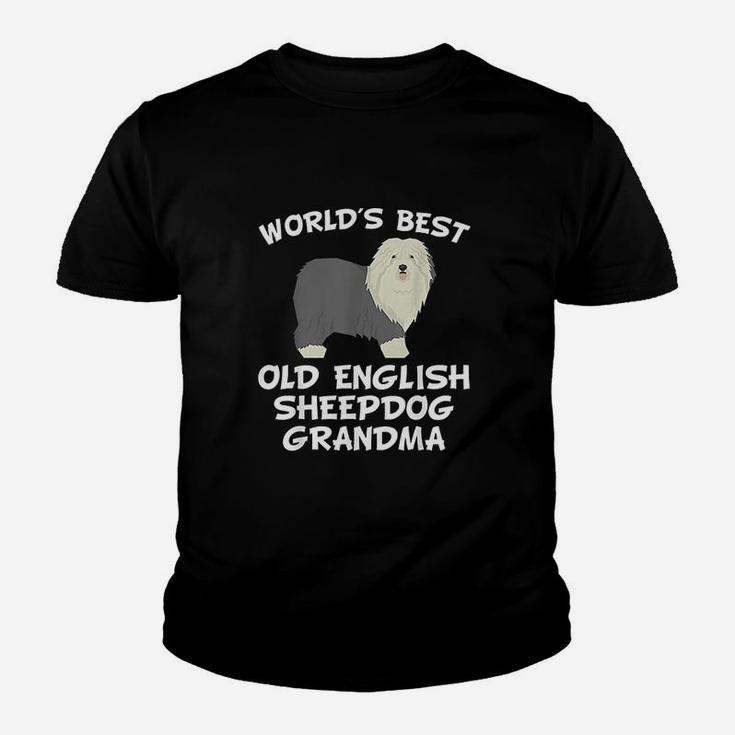 World's Best Old English Sheepdog Grandma Youth T-shirt