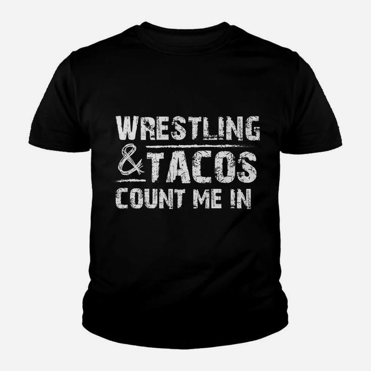 Wrestling Tacos Funny Wrestler Gift Youth T-shirt