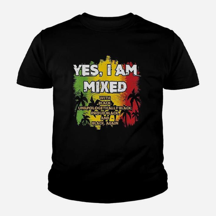 Yes I Am Mixed Black Is Beautiful Youth T-shirt