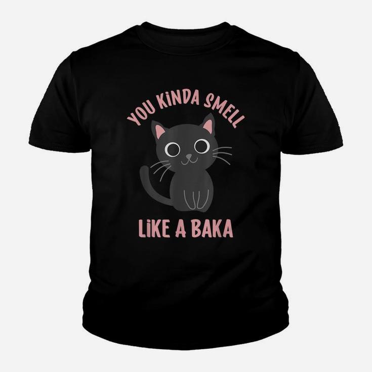 You Kinda Smell Like A Baka Funny Viral Meme For Cat Lovers Youth T-shirt