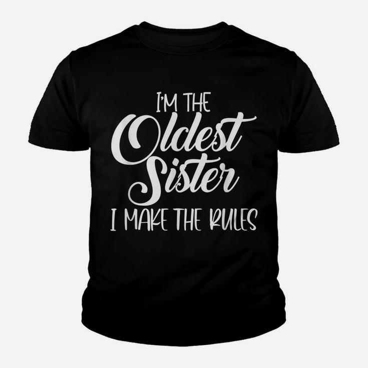Youngest Sister Shirt Rules Don't Apply To Me Funny Sibling Youth T-shirt