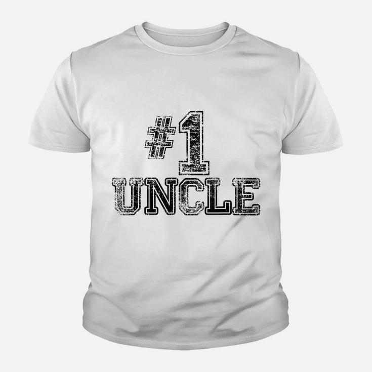 1 Uncle - Number One Sports Father's Day Gift Youth T-shirt