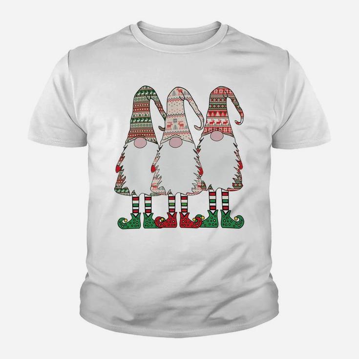 3 Nordic Gnomes Winter Christmas Swedish Tomte Nisse Sweatshirt Youth T-shirt