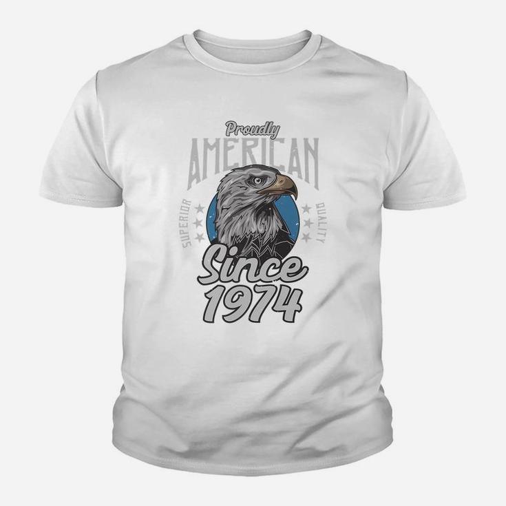 45Th Birthday Gift Proudly American Since 1974 Youth T-shirt