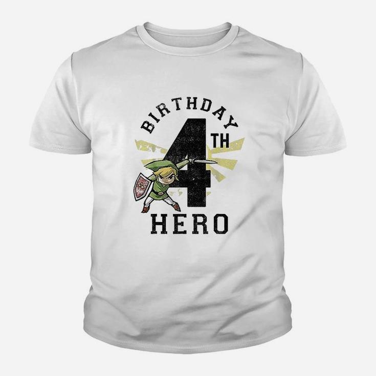4Th Birthday Hero Youth T-shirt