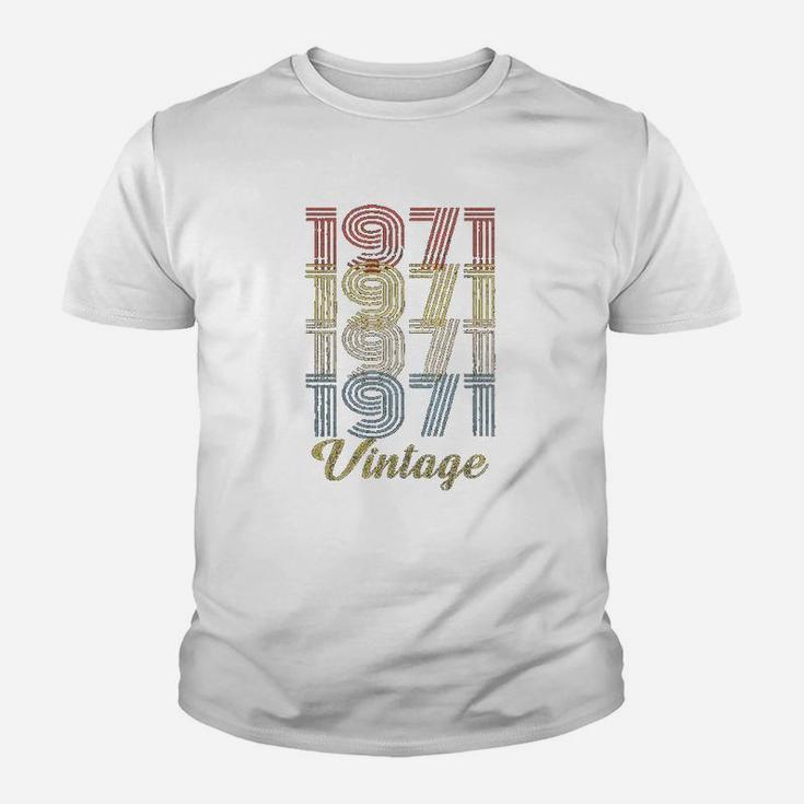 50Th Birthday Gift  Retro Birthday  1971 Vintage Youth T-shirt