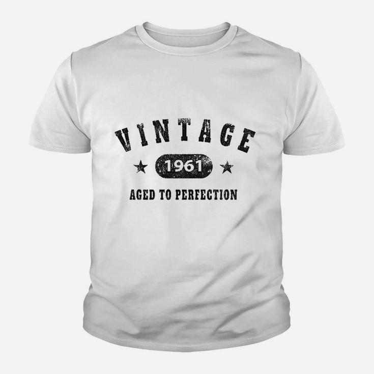 60Th Birthday Gift Vintage 1961 Aged To Perfection Youth T-shirt