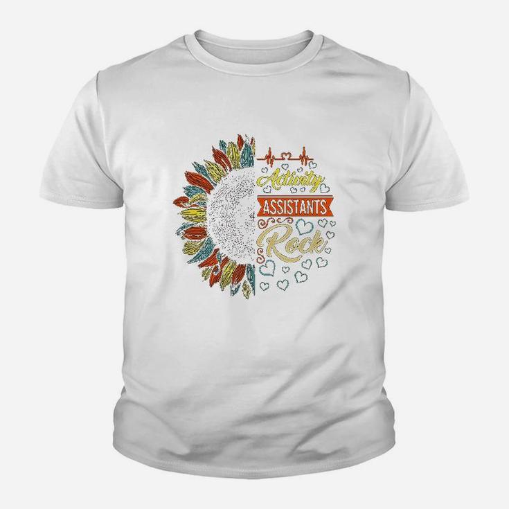 Activity Professionals Week Activity Assistants Rock Floral Youth T-shirt
