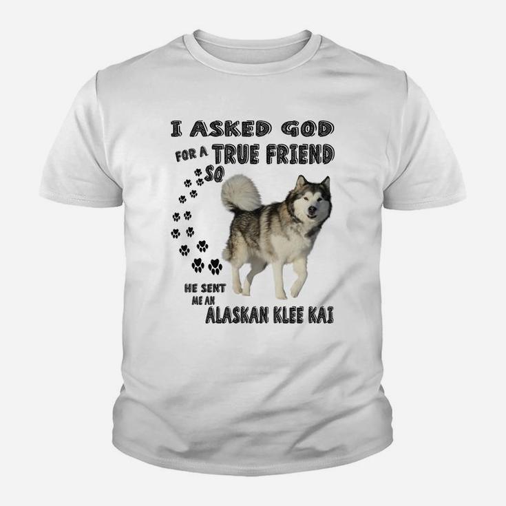 Alaskan Klee Kai Quote Mom Dad Costume, Cute Mini Husky Dog Youth T-shirt