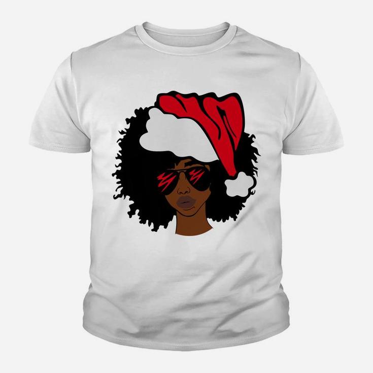 American African Christmas Santa Claus Sweatshirt Youth T-shirt