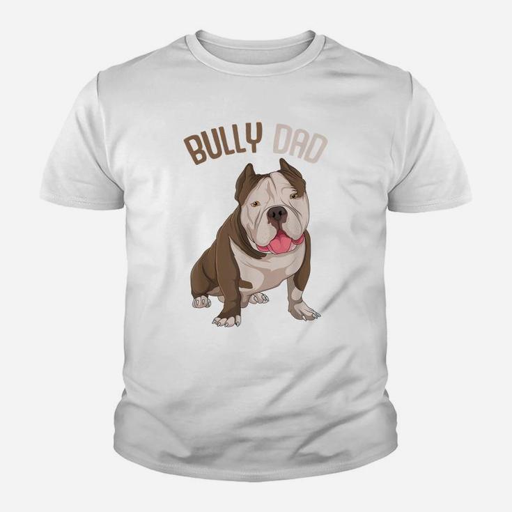 American Bully Dad Dog Owner Funny Men Youth T-shirt
