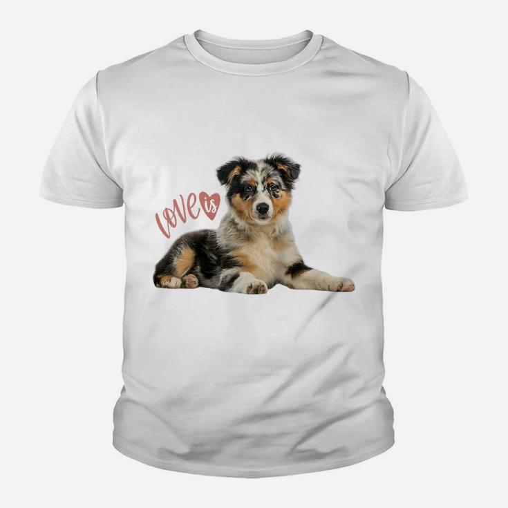 Australian Shepherd Shirt Aussie Mom Dad Love Dog Pet Tee Raglan Baseball Tee Youth T-shirt