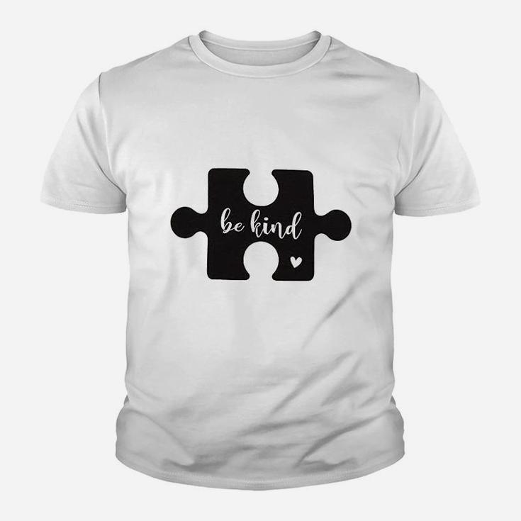 Be Kind Women Cute Puzzle Graphics Youth T-shirt