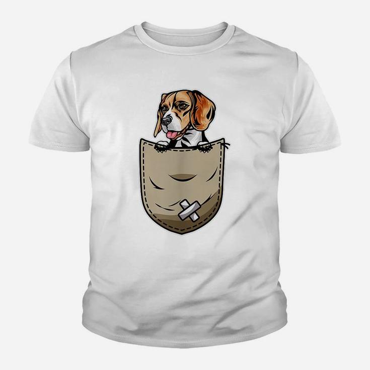 Beagle Dog Lovers And Pocket Owner Youth T-shirt