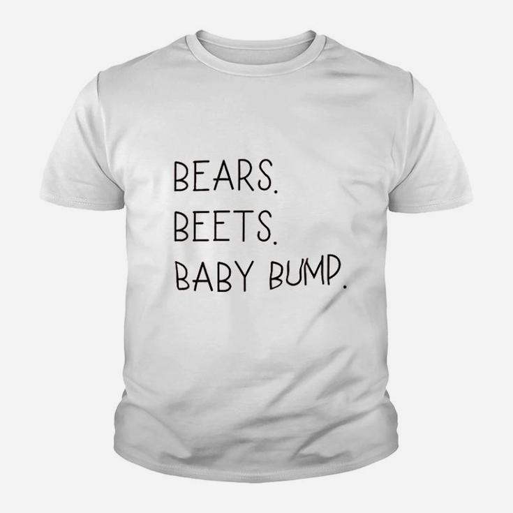 Bears Beets Baby Bump Funny Youth T-shirt
