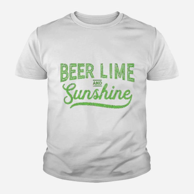 Beer Lime And Sunshin Tshirt Funny Cinco De Mayo Summer Bbq Youth T-shirt