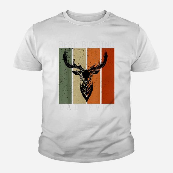 Best Bucking Dad Ever Vintage Deer Hunting Lover Hunters Youth T-shirt
