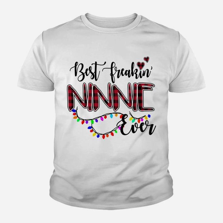 Best Freakin' Ninnie Ever Christmas - Grandma Gift Youth T-shirt