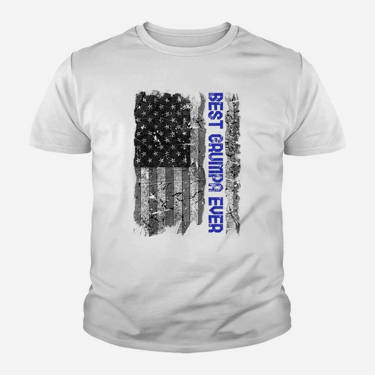 Best Grumpa Ever Us Flag Grandpa Father's Day Papa Gift Youth T-shirt