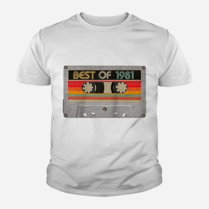 Best Of 1981 39Th Birthday Gifts Cassette Tape Vintage Raglan Baseball Tee Youth T-shirt