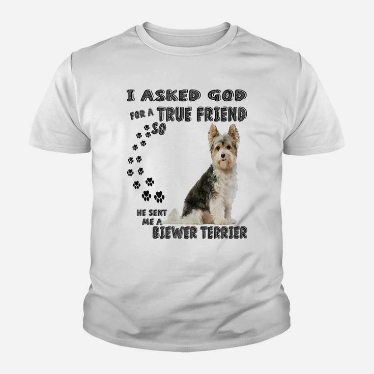 Biewer Yorkshire Terrier Quote Mom Dad Art, Cute Beaver Dog Youth T-shirt