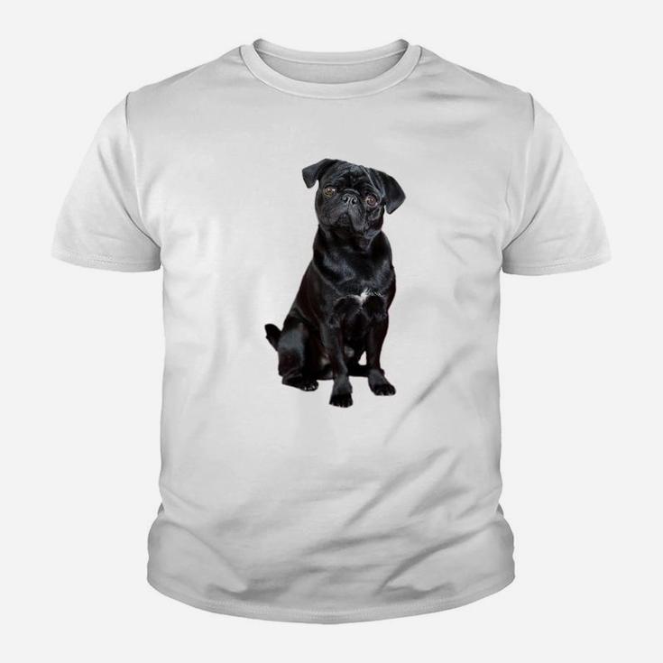 Black Pug Dog For Dog Mom Dad Funny Cute Black Pug Youth T-shirt