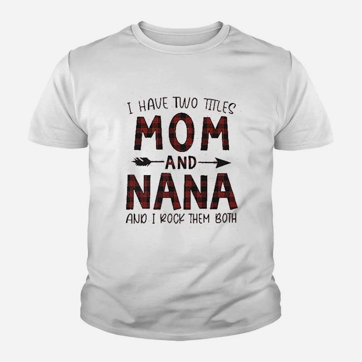 Blessed Mama And Nana Gift Youth T-shirt