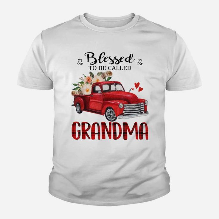 Blessed To Be Called Grandma Truck Flower Mother Day Youth T-shirt