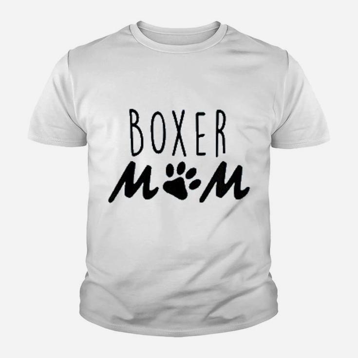 Boxer Mom Puppy Dog Mama Youth T-shirt