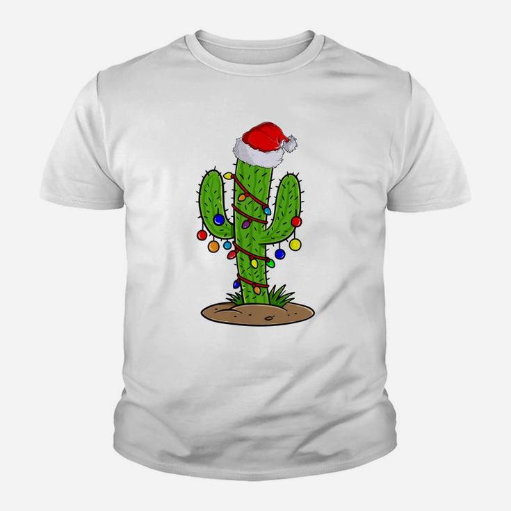 Cactus Christmas Tree Gift Santa Xmas Succulent Plant Lovers Sweatshirt Youth T-shirt