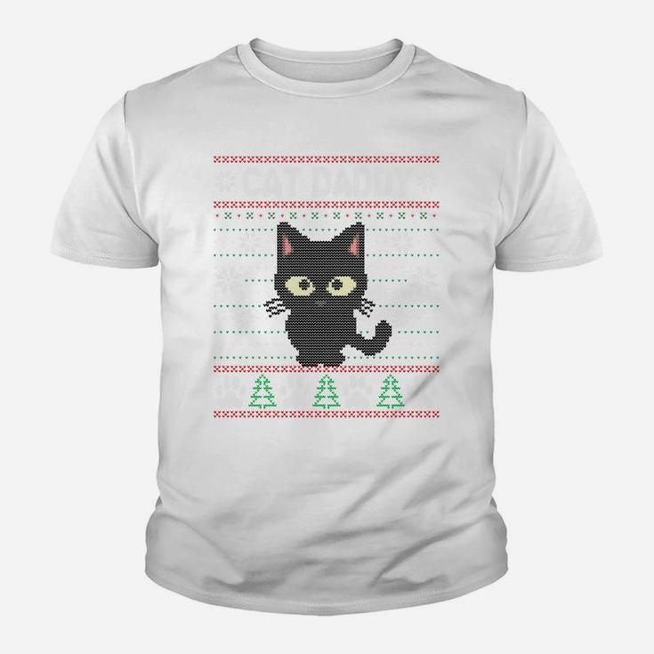 Cat Daddy Ugly Christmas Sweater Pajama Matching Xmas Gift Sweatshirt Youth T-shirt