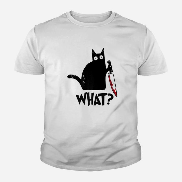 Cat What Black Cat Youth T-shirt