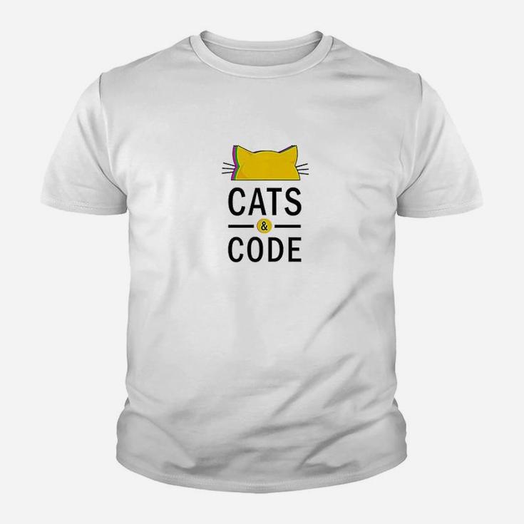 Cats And Code Cat And Programming Youth T-shirt