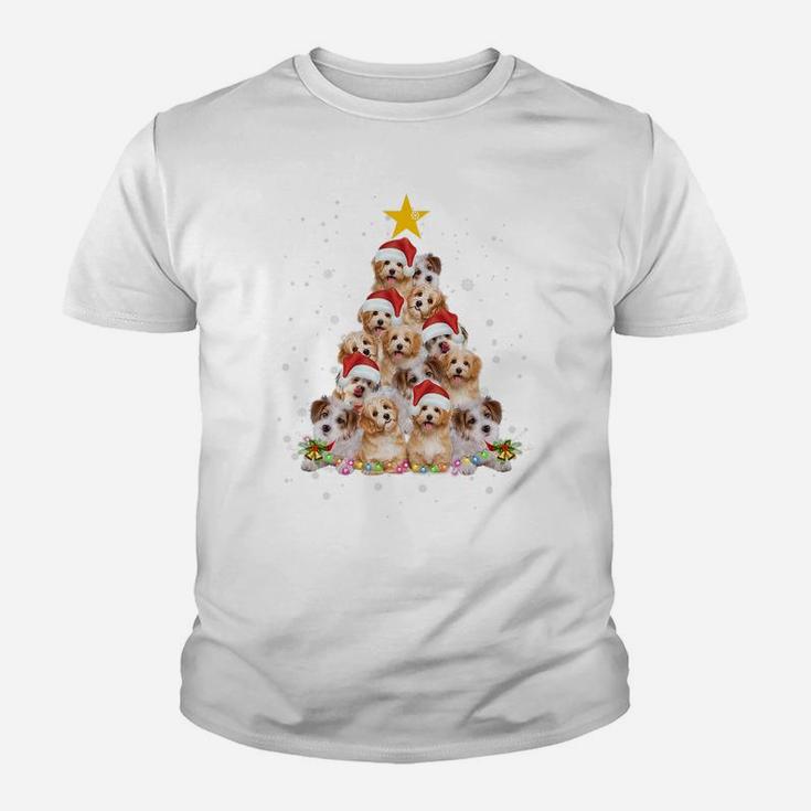 Cavachon Christmas Tree Funny Dog Lover Gifts Xmas Pajamas Youth T-shirt