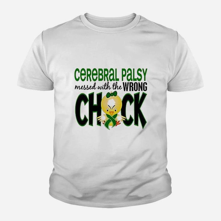 Cerebral Palsy Messed With Wrong Chick Youth T-shirt