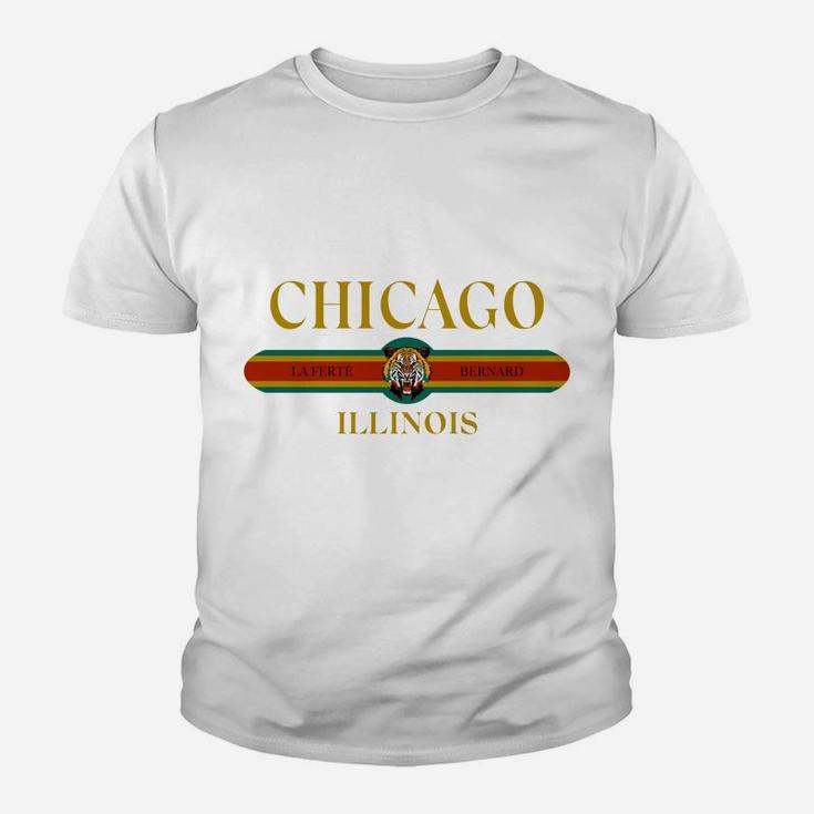 Chicago - Illinois - Fashion Design - Tiger Face Youth T-shirt