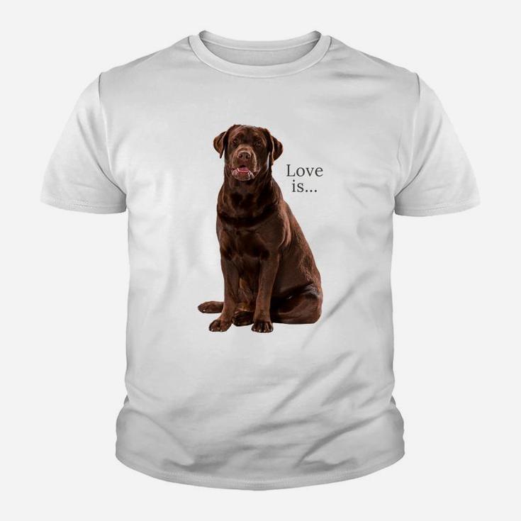 Chocolate Labrador Retriever Shirt Lab Tee Dog Mom Dad Puppy Youth T-shirt