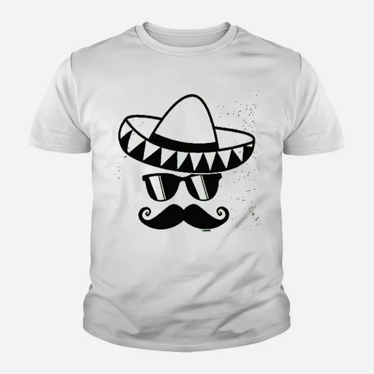 Cinco De Mayo Mustache Face Youth T-shirt
