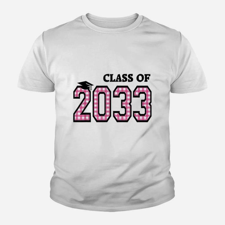 Class Of 2033 Handprints Space On Back School Keepsake Gifts Youth T-shirt