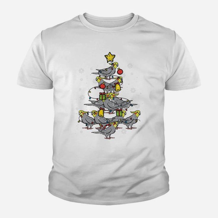 Cockatiel Christmas Tree Bird Cute Xmas Pajamas Pjs Animal Sweatshirt Youth T-shirt
