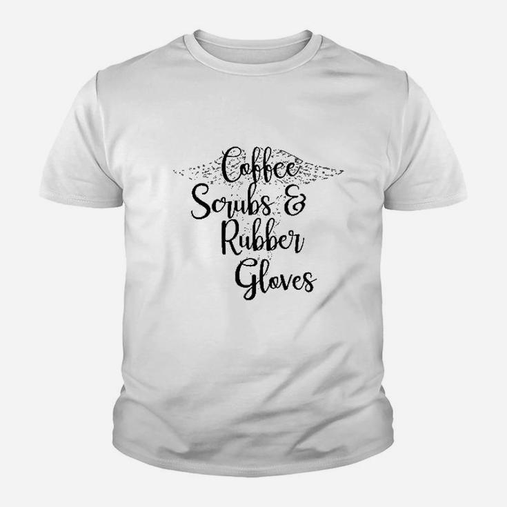 Coffee Rubber Gloves Nurse Youth T-shirt